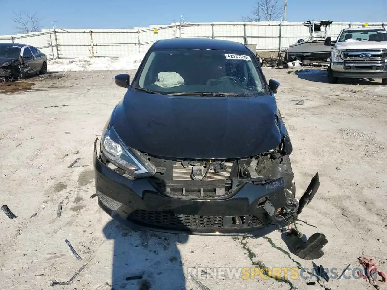 5 fotografías del automóvil dañado 3N1AB7AP2KY455754 NISSAN SENTRA 2019