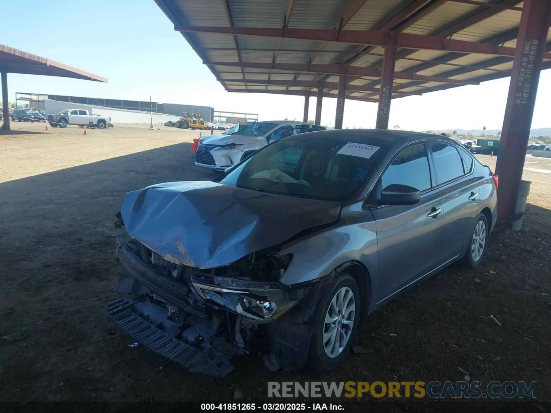 2 fotografías del automóvil dañado 3N1AB7AP3KL605450 NISSAN SENTRA 2019