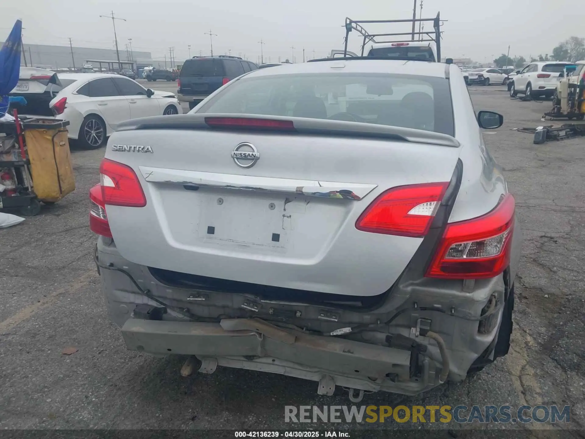 6 fotografías del automóvil dañado 3N1AB7AP3KY210722 NISSAN SENTRA 2019