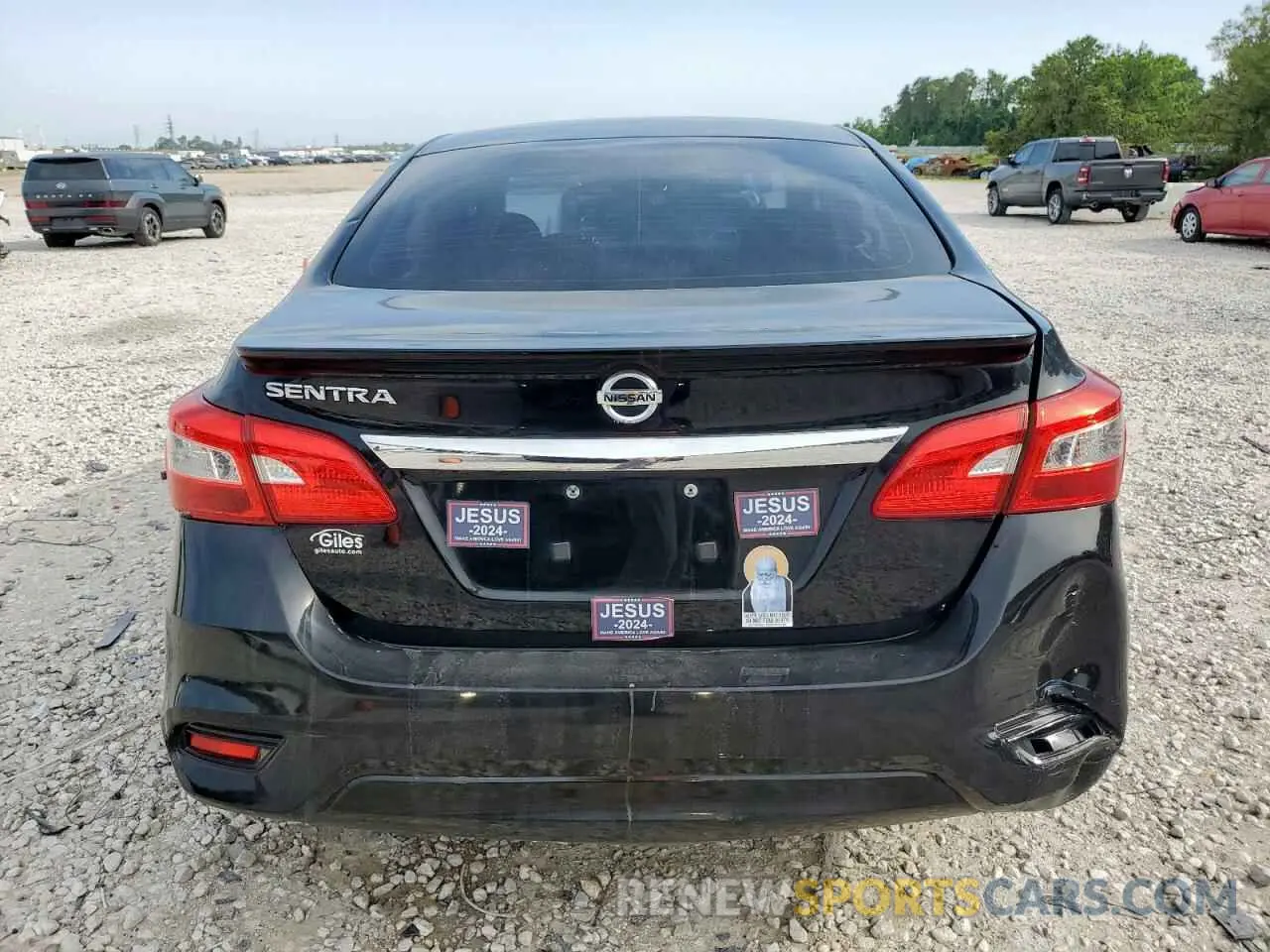 6 fotografías del automóvil dañado 3N1AB7AP3KY229822 NISSAN SENTRA 2019