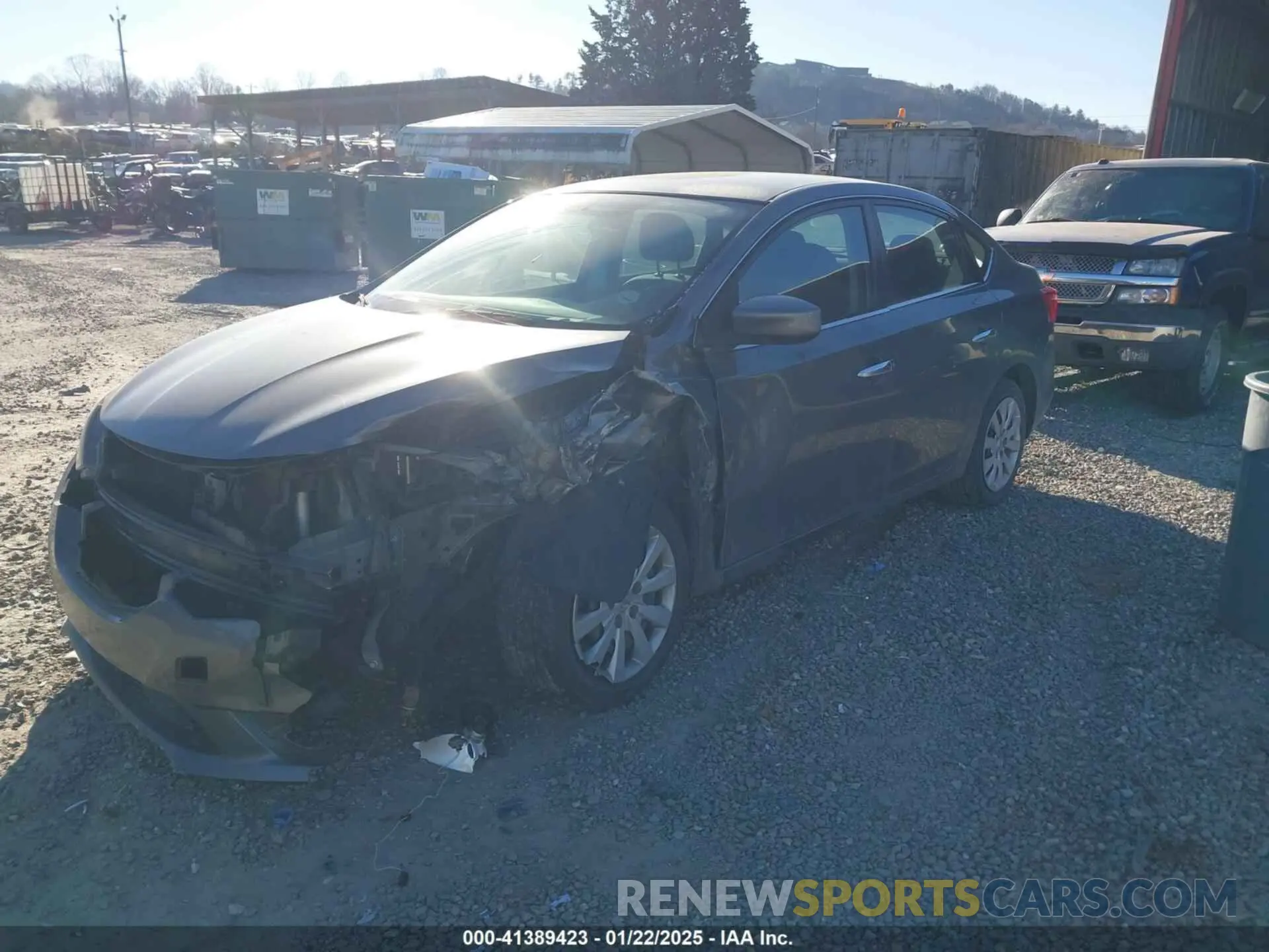 2 fotografías del automóvil dañado 3N1AB7AP3KY265512 NISSAN SENTRA 2019