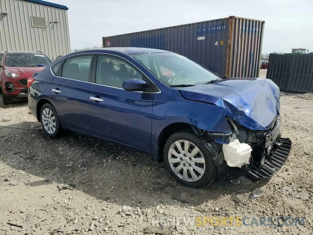 4 fotografías del automóvil dañado 3N1AB7AP3KY275831 NISSAN SENTRA 2019