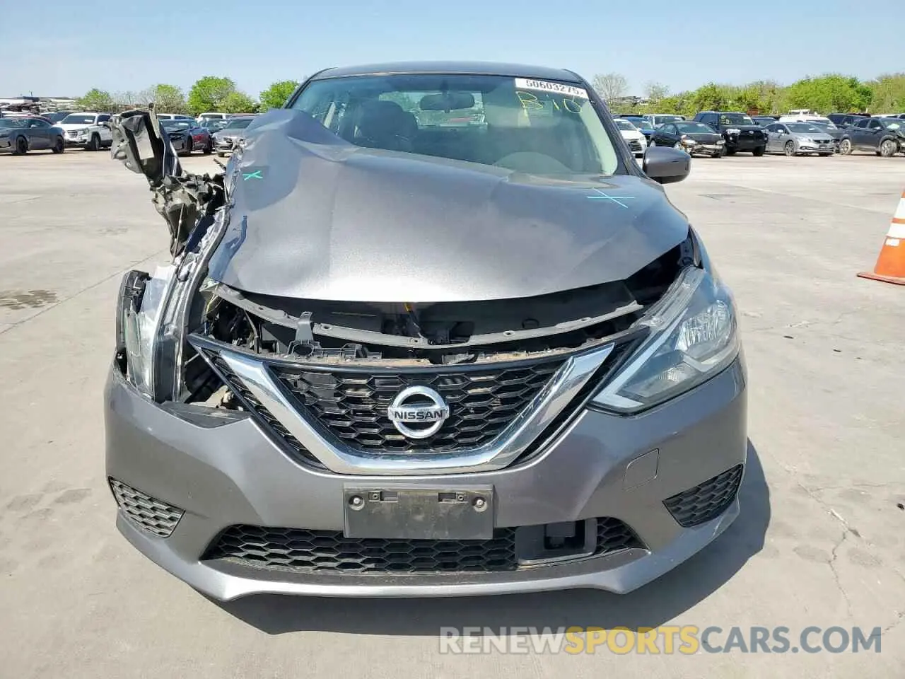 5 fotografías del automóvil dañado 3N1AB7AP3KY276767 NISSAN SENTRA 2019