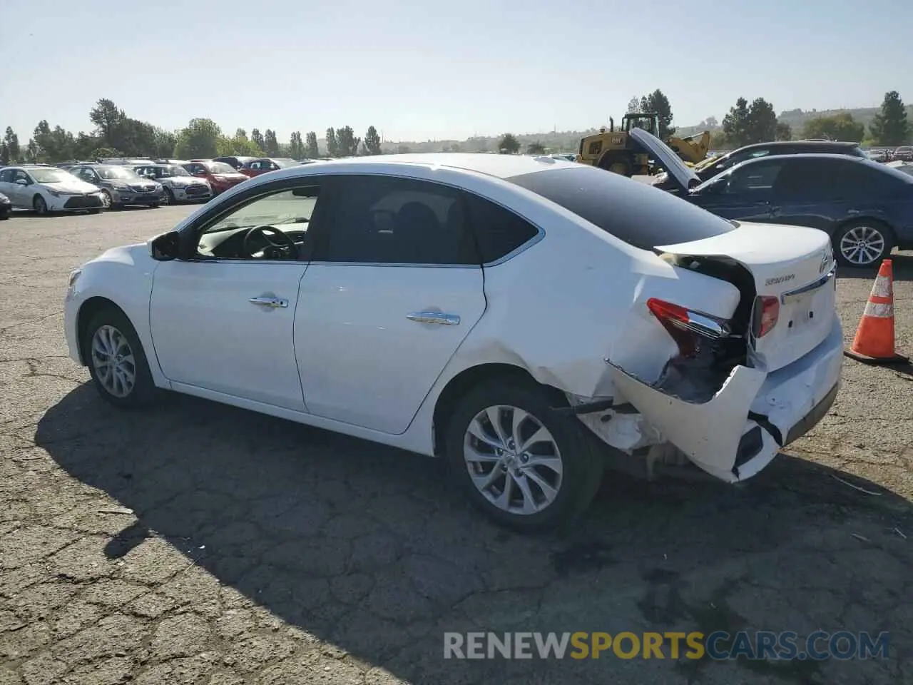 2 fotografías del automóvil dañado 3N1AB7AP3KY284030 NISSAN SENTRA 2019