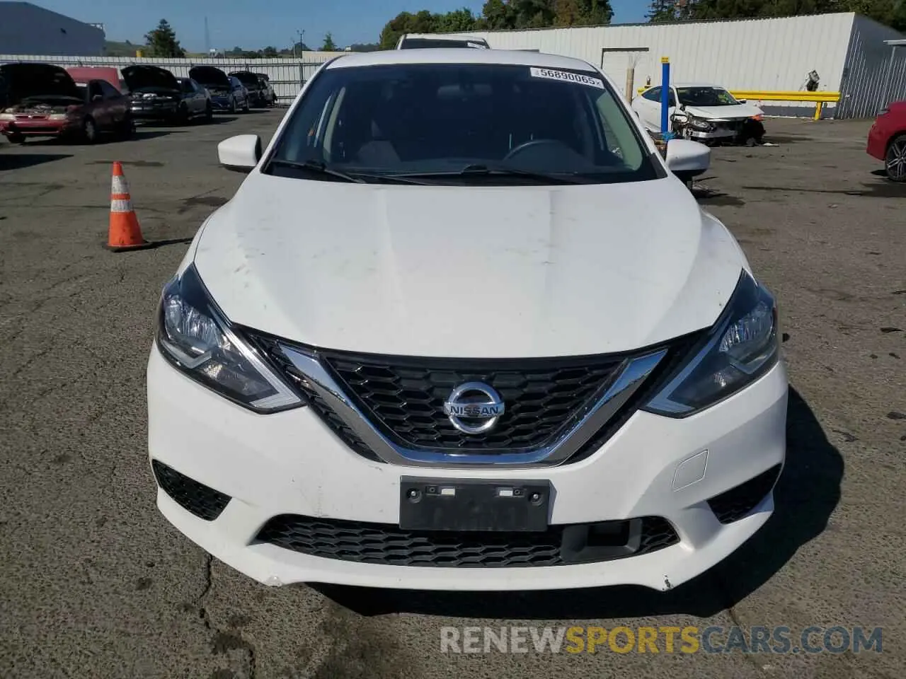 5 fotografías del automóvil dañado 3N1AB7AP3KY284030 NISSAN SENTRA 2019