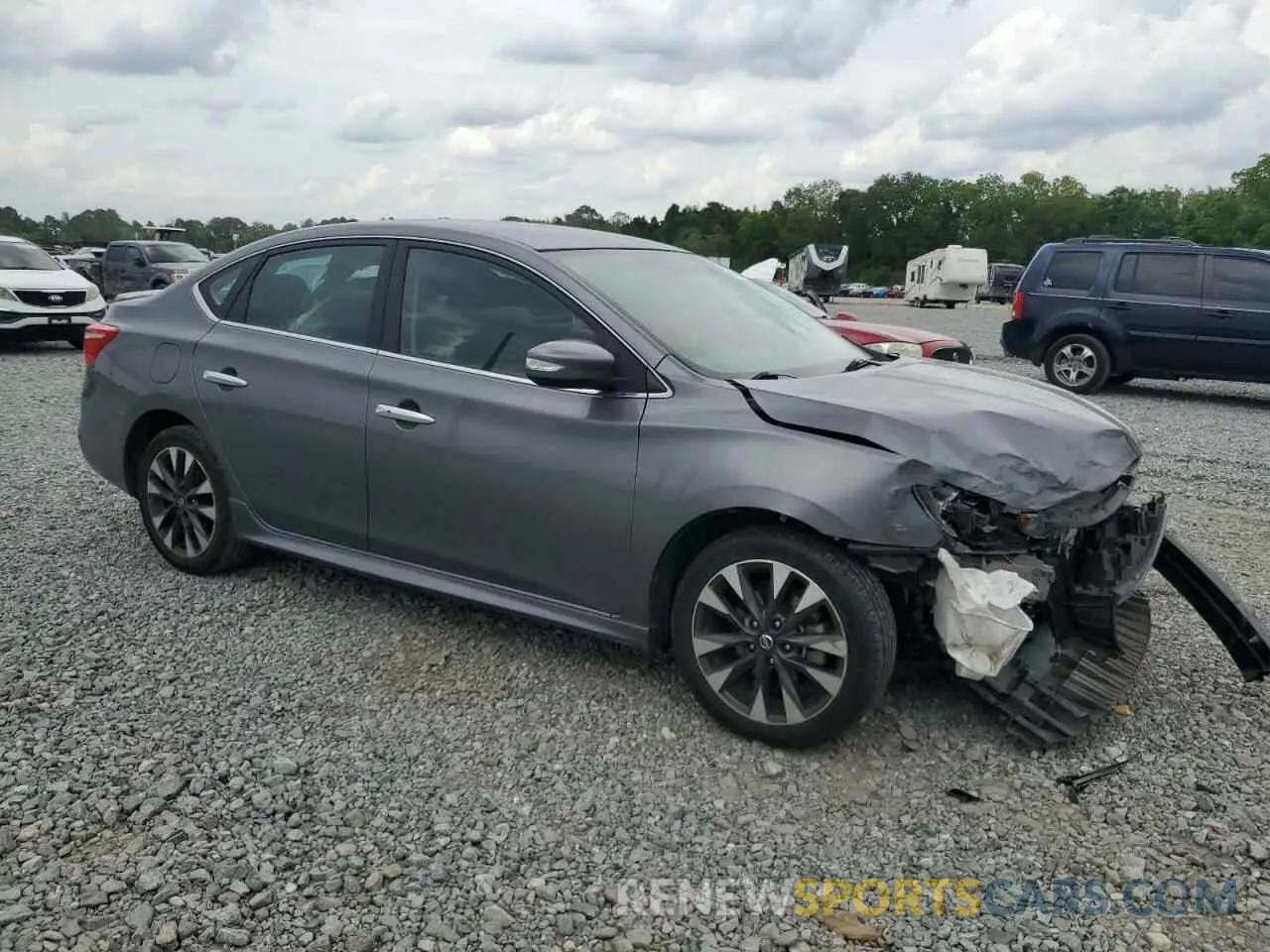 4 fotografías del automóvil dañado 3N1AB7AP3KY346607 NISSAN SENTRA 2019