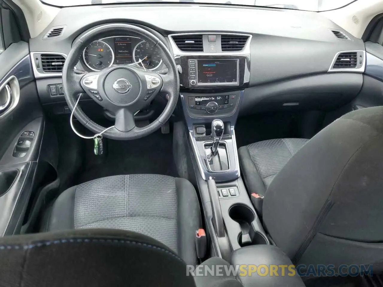 8 fotografías del automóvil dañado 3N1AB7AP3KY346607 NISSAN SENTRA 2019