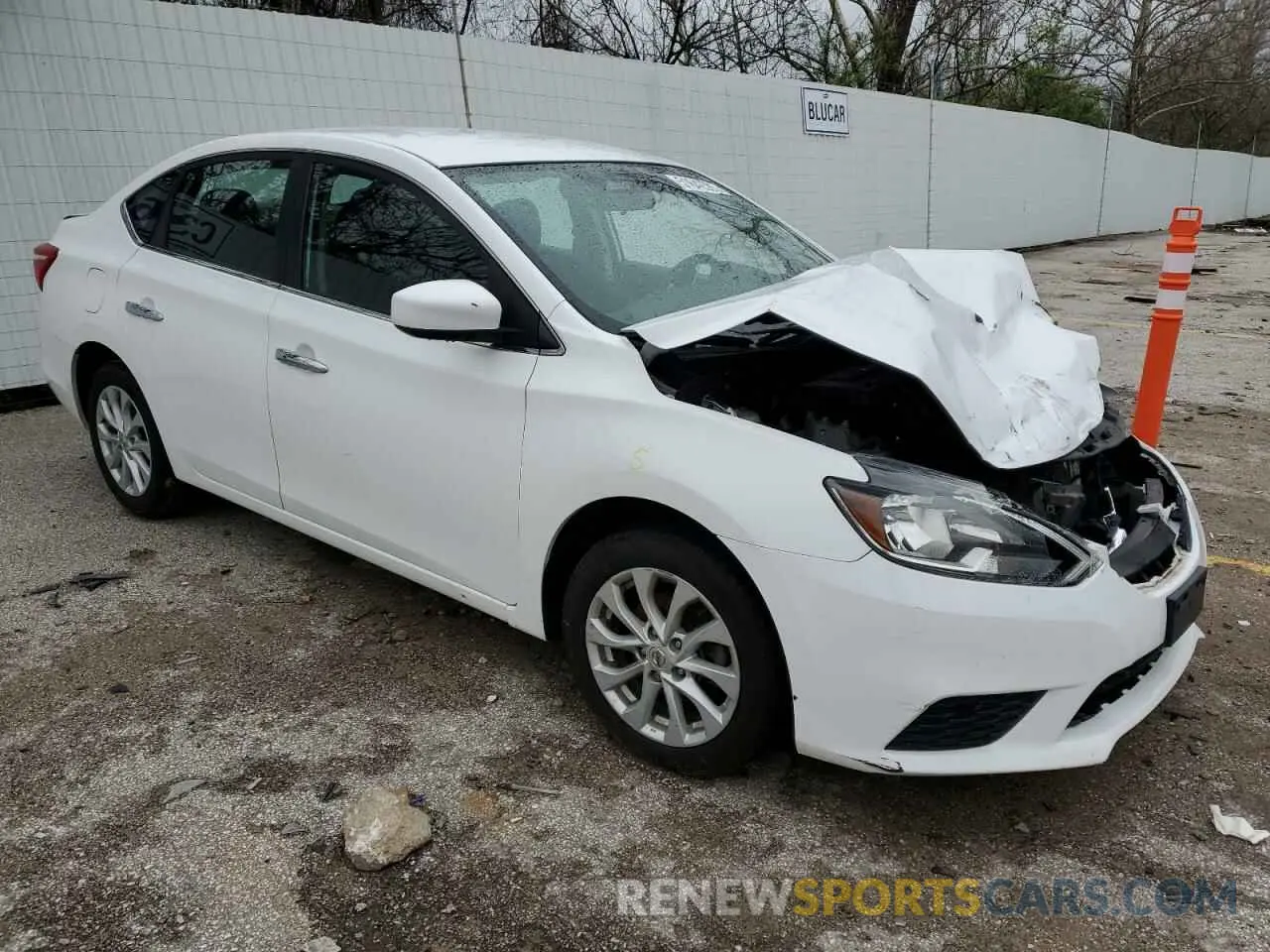 4 fotografías del automóvil dañado 3N1AB7AP3KY374407 NISSAN SENTRA 2019