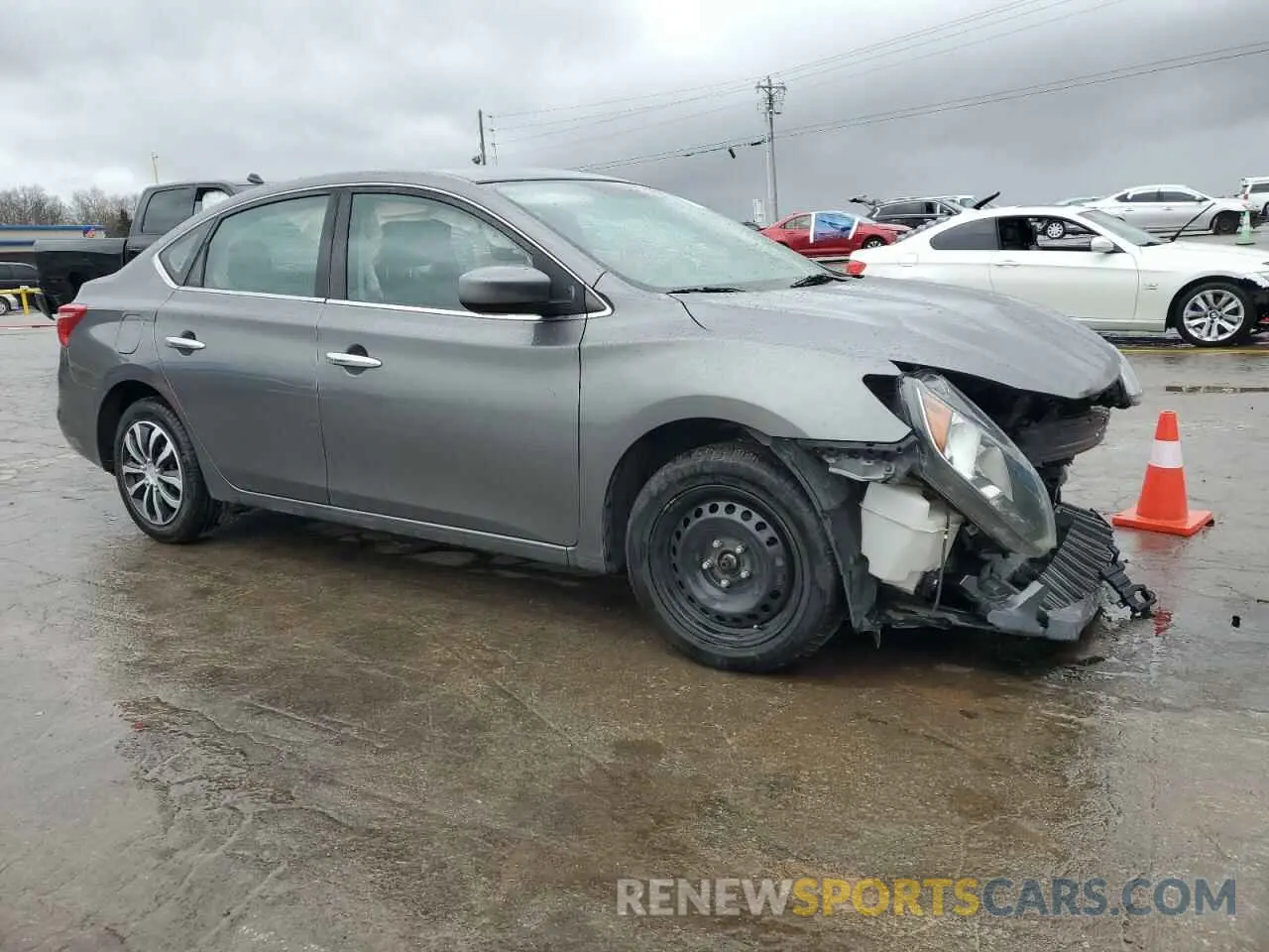 4 fotografías del automóvil dañado 3N1AB7AP3KY380157 NISSAN SENTRA 2019