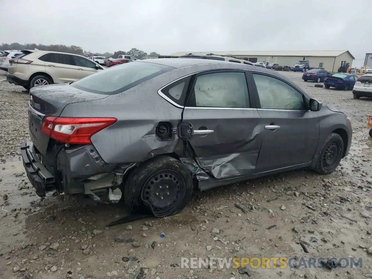 3 fotografías del automóvil dañado 3N1AB7AP3KY386296 NISSAN SENTRA 2019