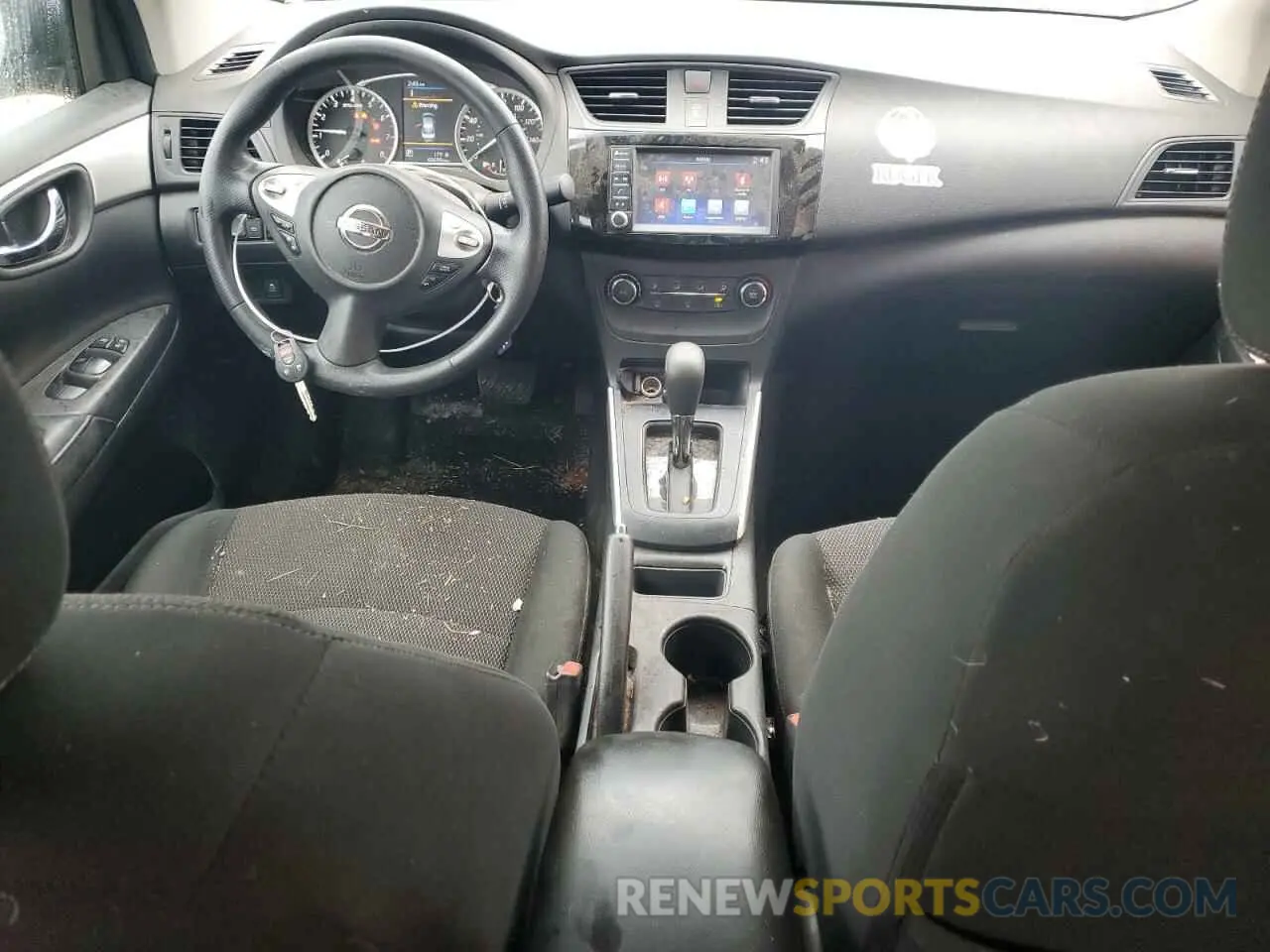 8 fotografías del automóvil dañado 3N1AB7AP3KY386296 NISSAN SENTRA 2019