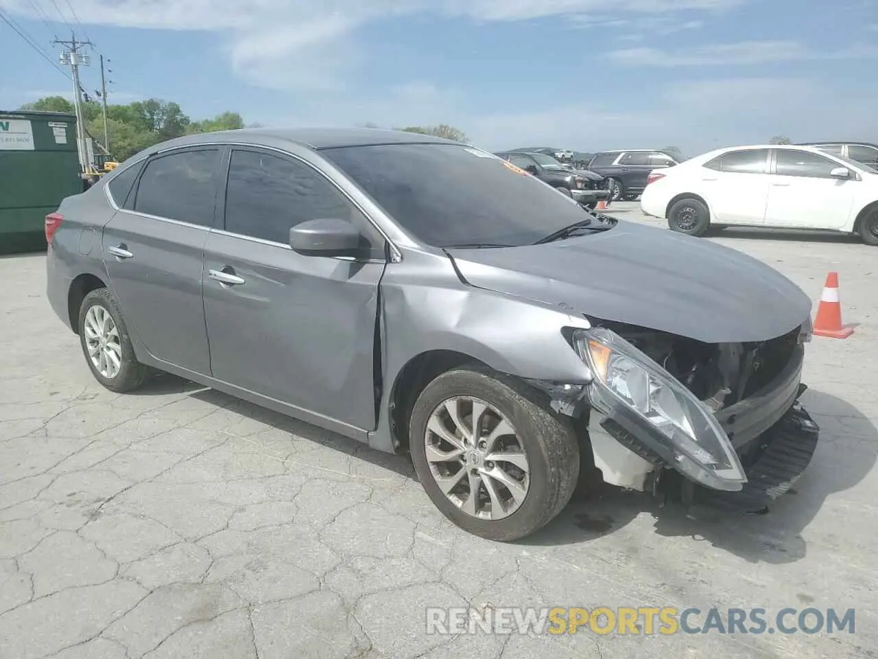 4 fotografías del automóvil dañado 3N1AB7AP3KY396665 NISSAN SENTRA 2019
