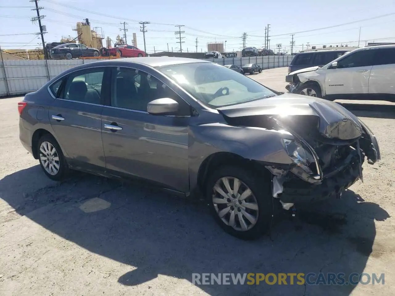 4 fotografías del automóvil dañado 3N1AB7AP3KY401007 NISSAN SENTRA 2019