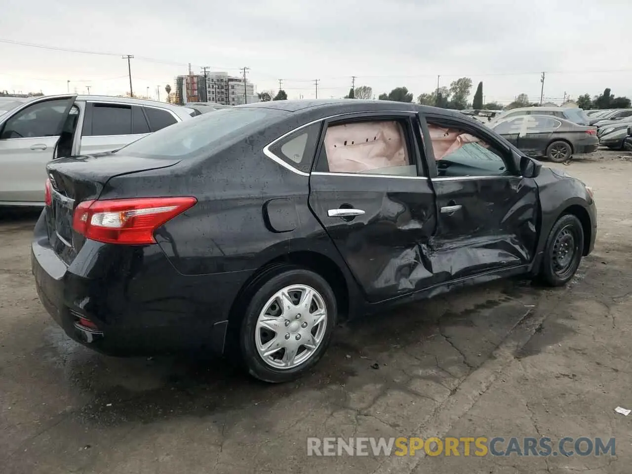 3 fotografías del automóvil dañado 3N1AB7AP3KY406109 NISSAN SENTRA 2019