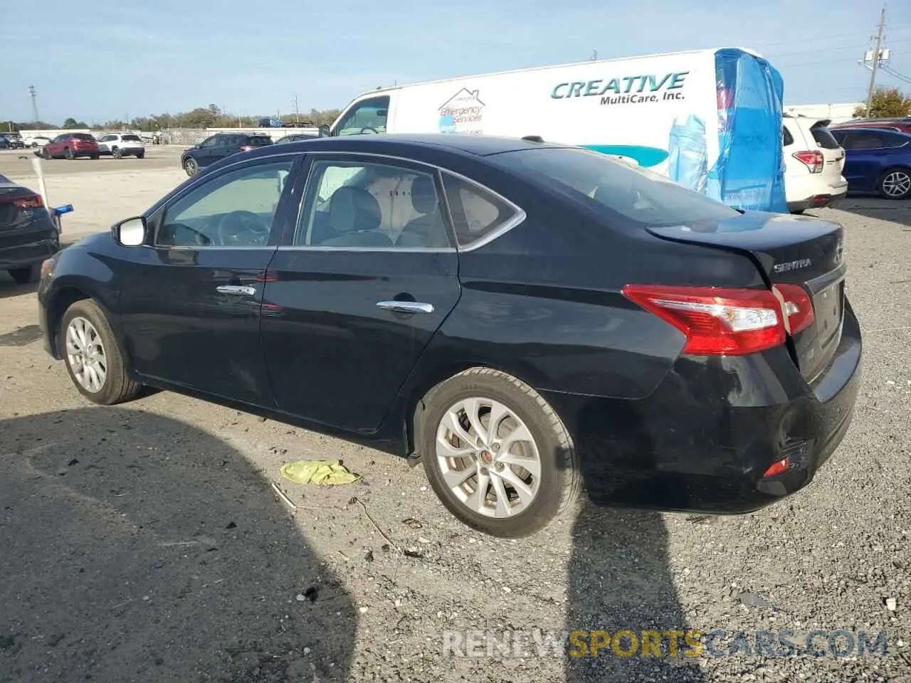 2 fotografías del automóvil dañado 3N1AB7AP3KY433133 NISSAN SENTRA 2019