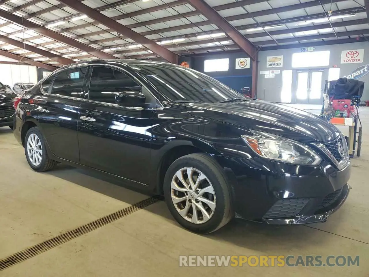 4 fotografías del automóvil dañado 3N1AB7AP3KY435481 NISSAN SENTRA 2019