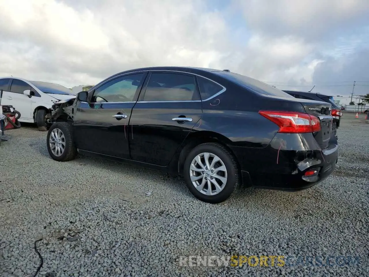 2 fotografías del automóvil dañado 3N1AB7AP3KY435934 NISSAN SENTRA 2019