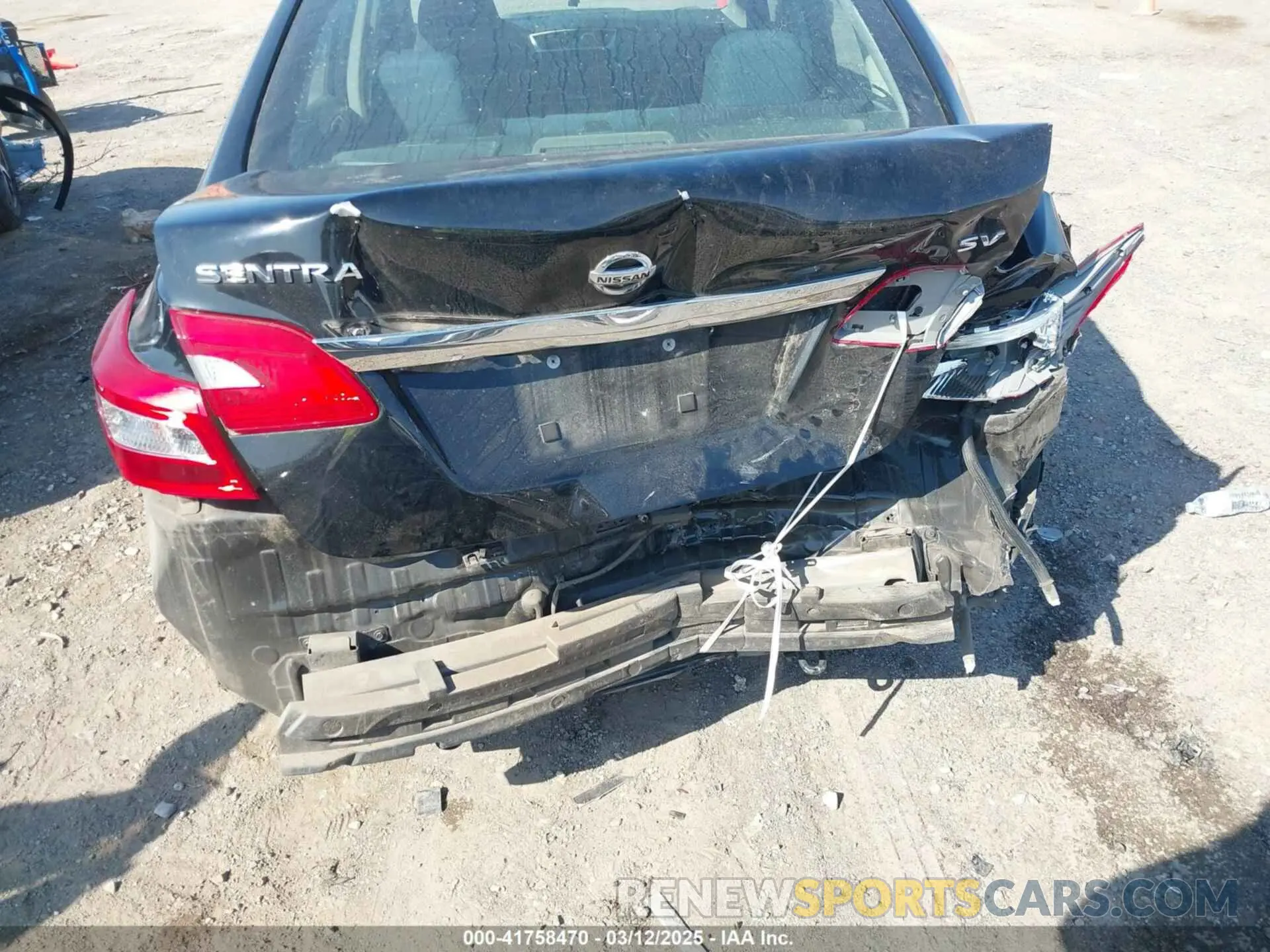 6 fotografías del automóvil dañado 3N1AB7AP3KY454418 NISSAN SENTRA 2019