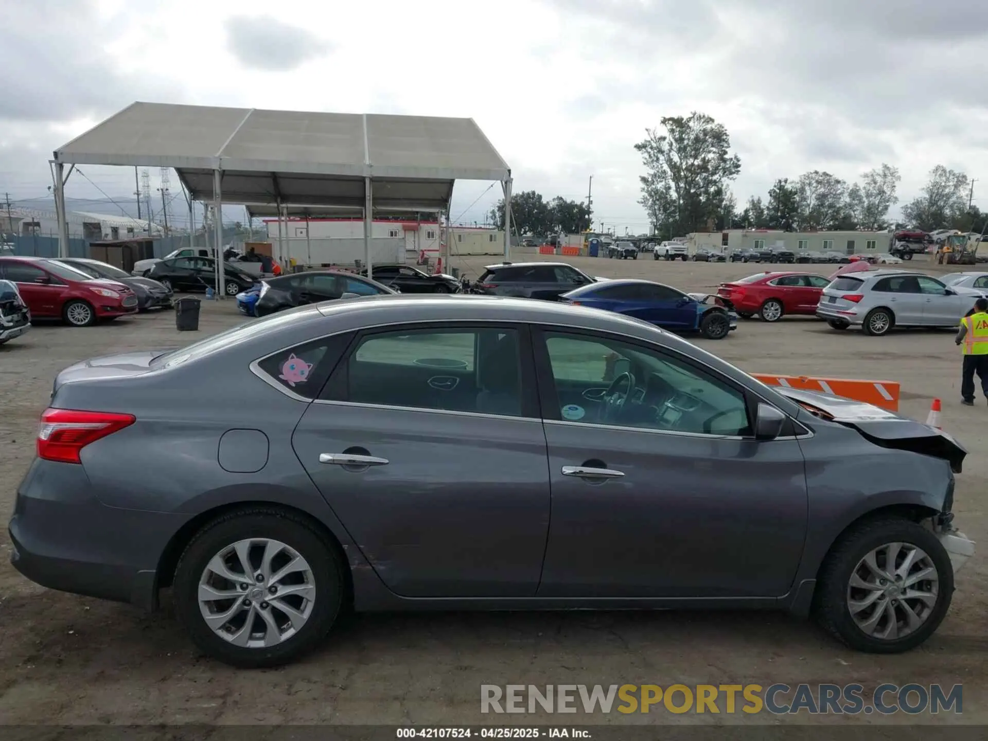 14 fotografías del automóvil dañado 3N1AB7AP4KL604596 NISSAN SENTRA 2019