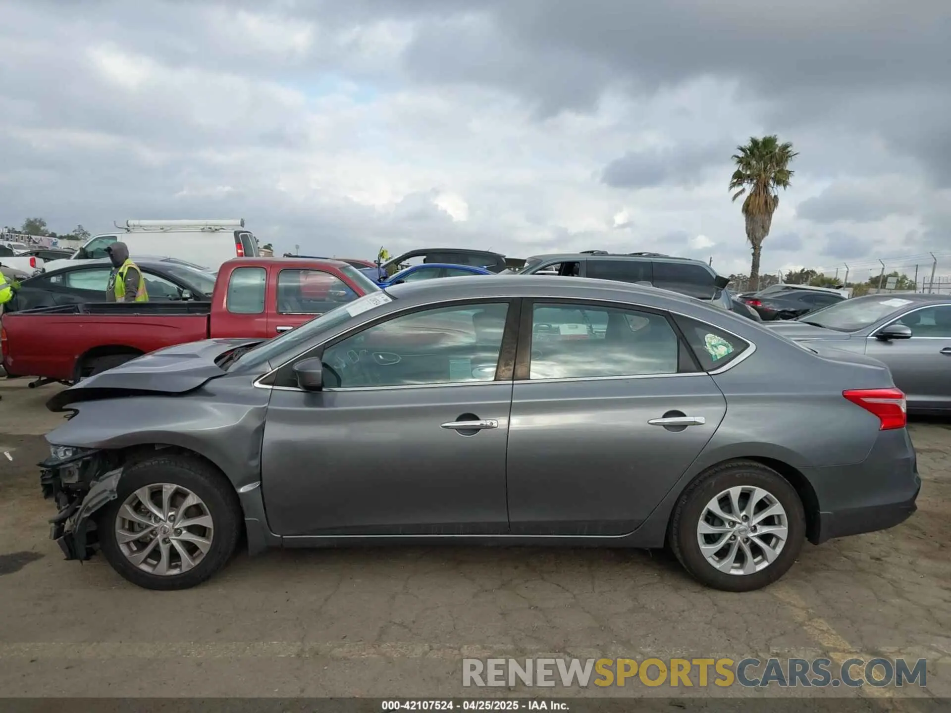 15 fotografías del automóvil dañado 3N1AB7AP4KL604596 NISSAN SENTRA 2019