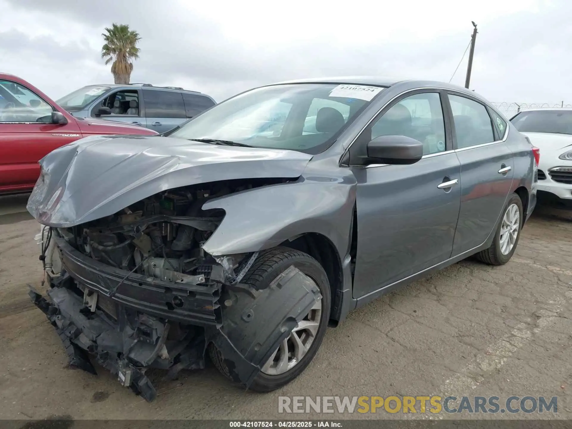 2 fotografías del automóvil dañado 3N1AB7AP4KL604596 NISSAN SENTRA 2019