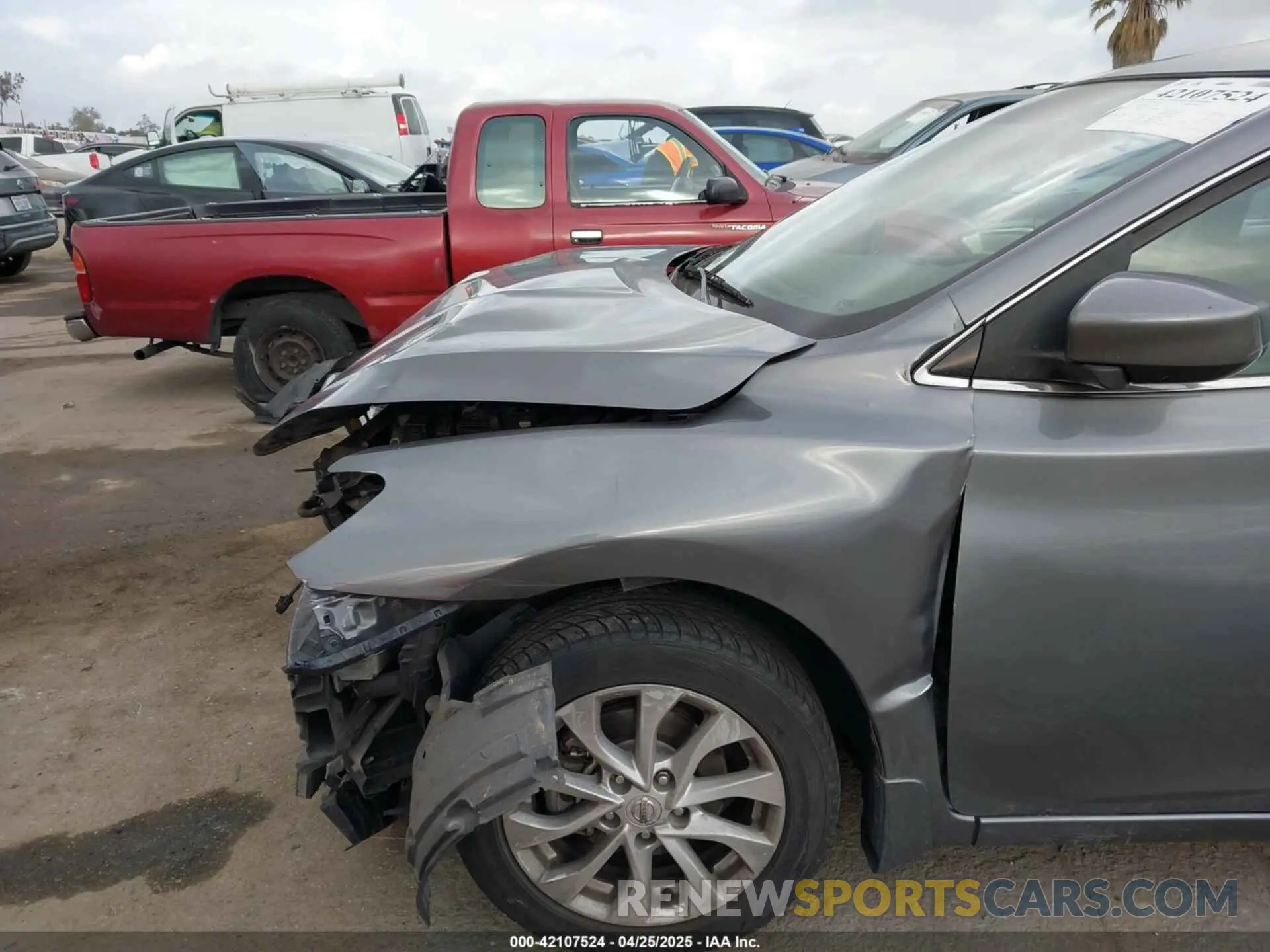 6 fotografías del automóvil dañado 3N1AB7AP4KL604596 NISSAN SENTRA 2019