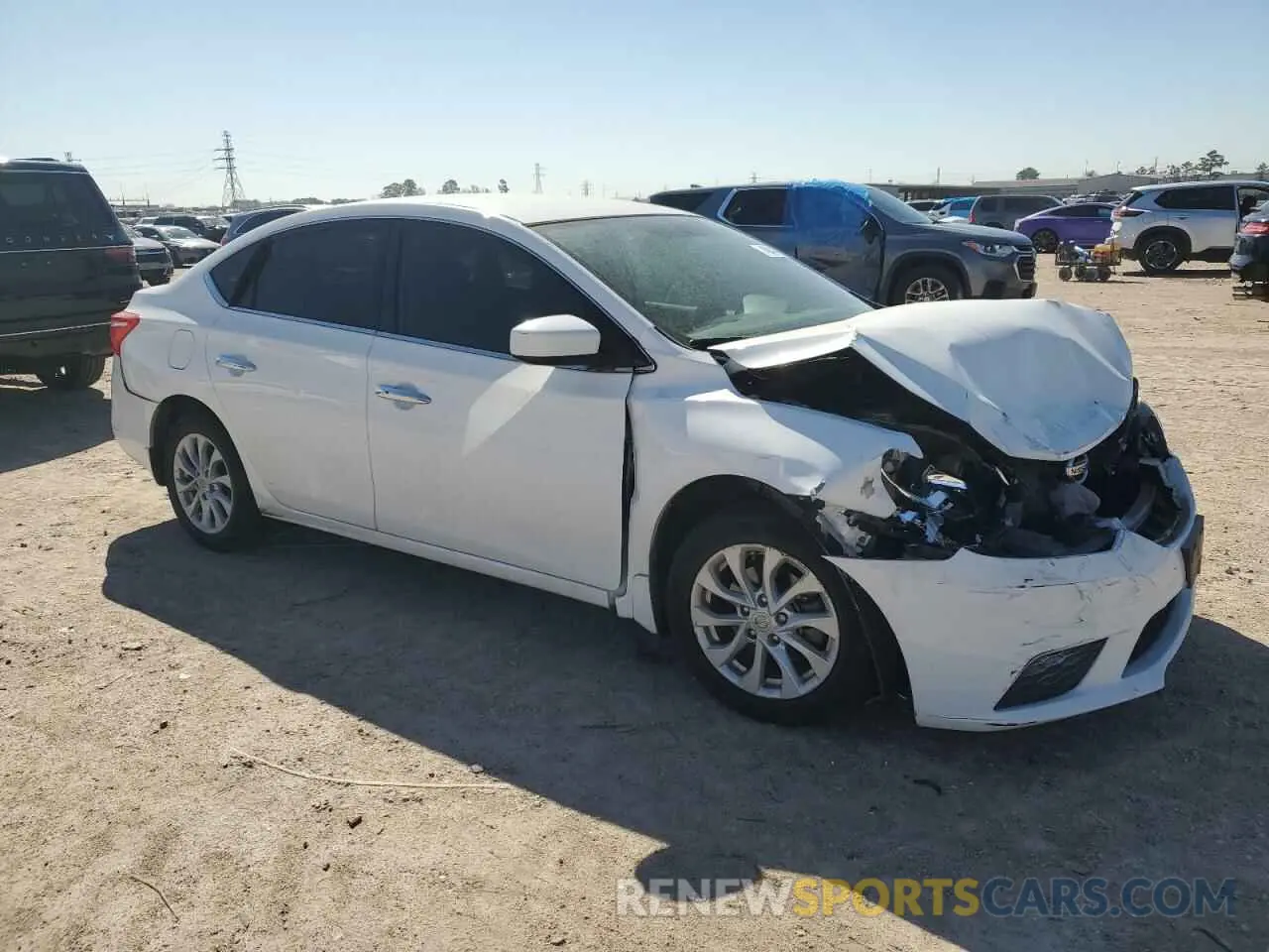 4 fotografías del automóvil dañado 3N1AB7AP4KL614657 NISSAN SENTRA 2019