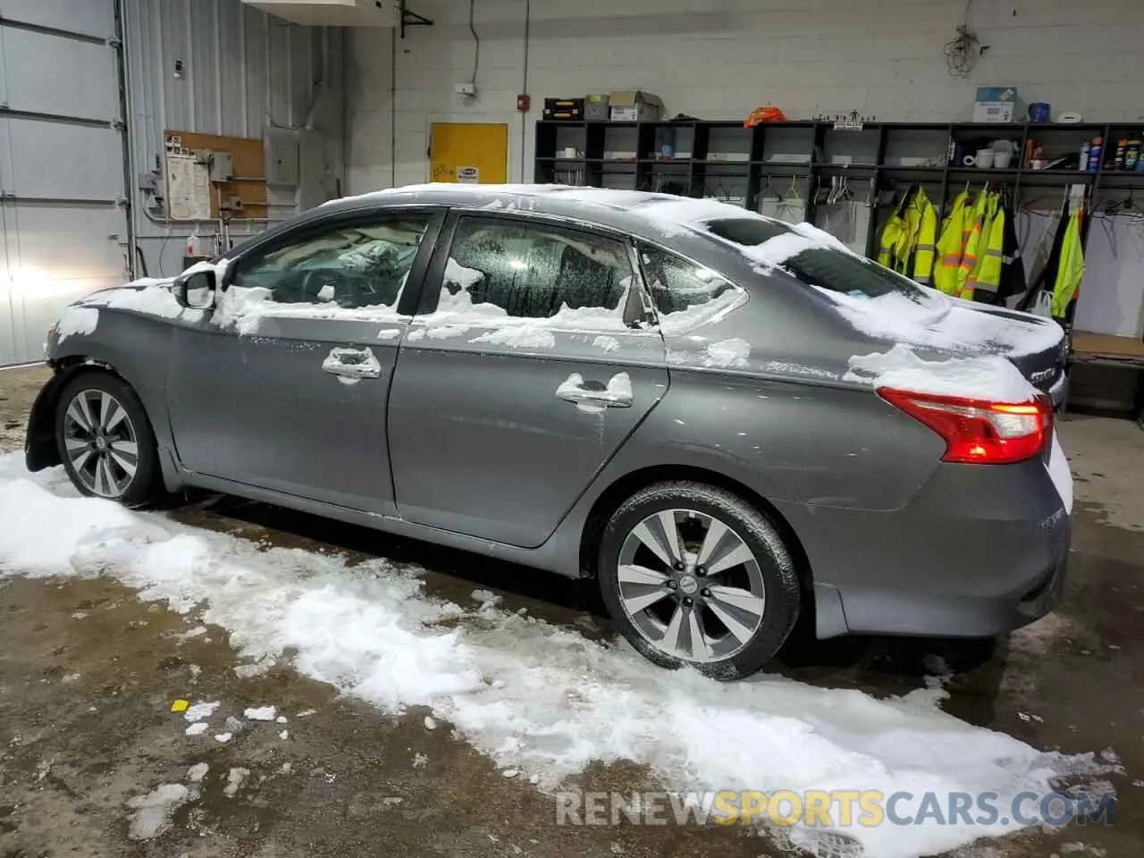 2 fotografías del automóvil dañado 3N1AB7AP4KY207800 NISSAN SENTRA 2019
