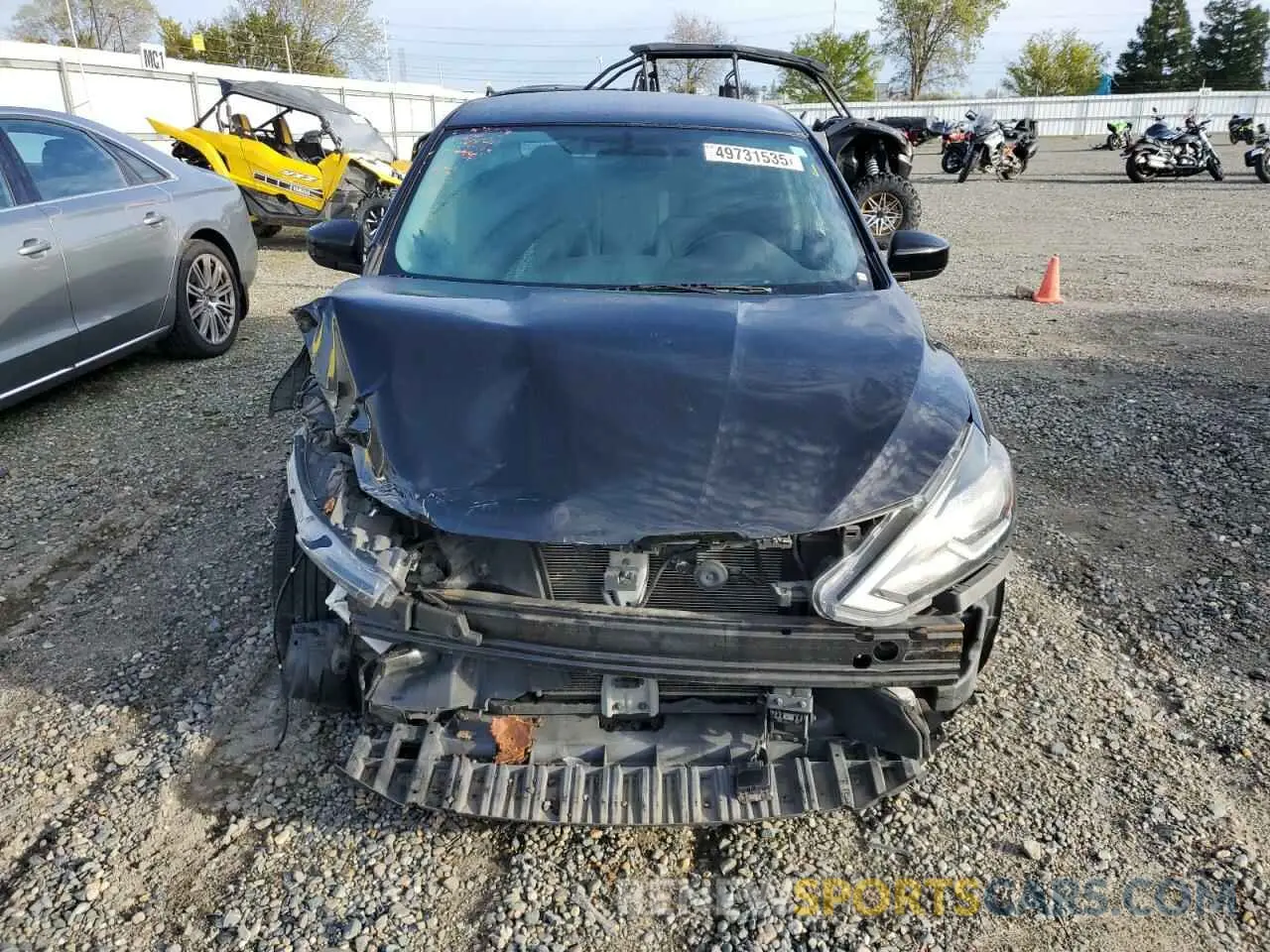 5 fotografías del automóvil dañado 3N1AB7AP4KY223589 NISSAN SENTRA 2019