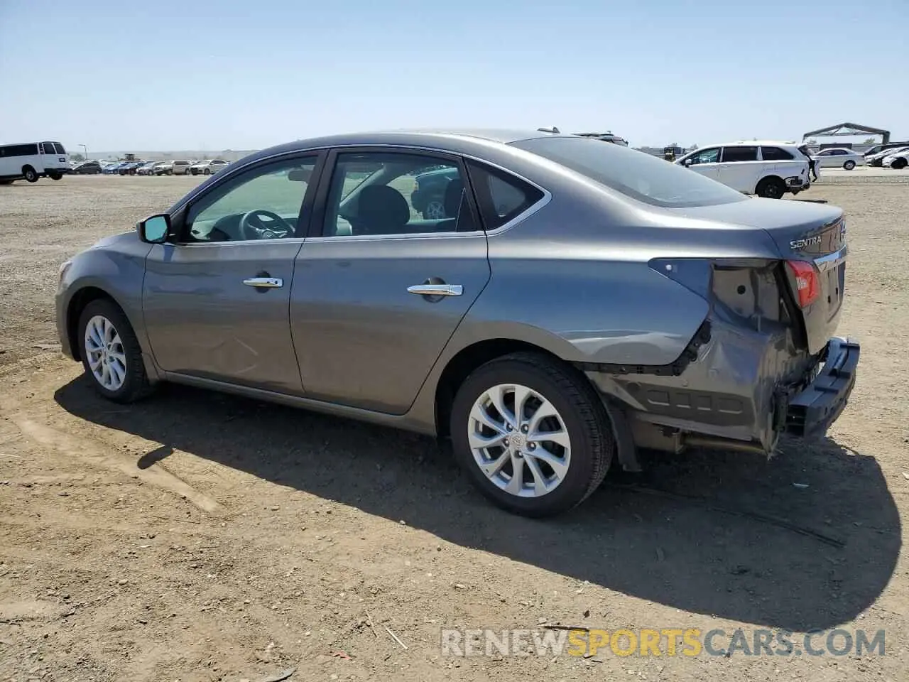 2 fotografías del automóvil dañado 3N1AB7AP4KY286708 NISSAN SENTRA 2019