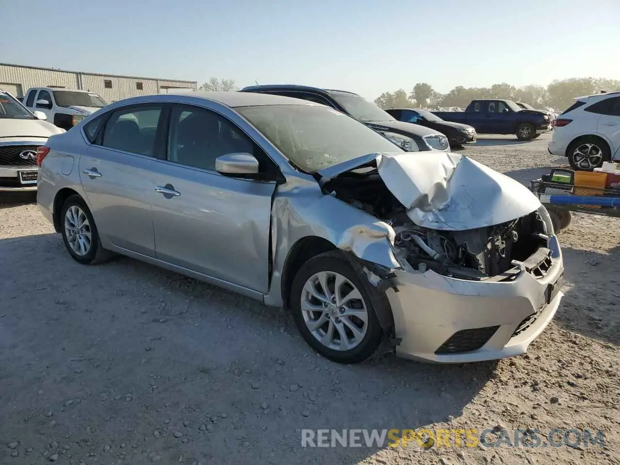 4 fotografías del automóvil dañado 3N1AB7AP4KY335826 NISSAN SENTRA 2019