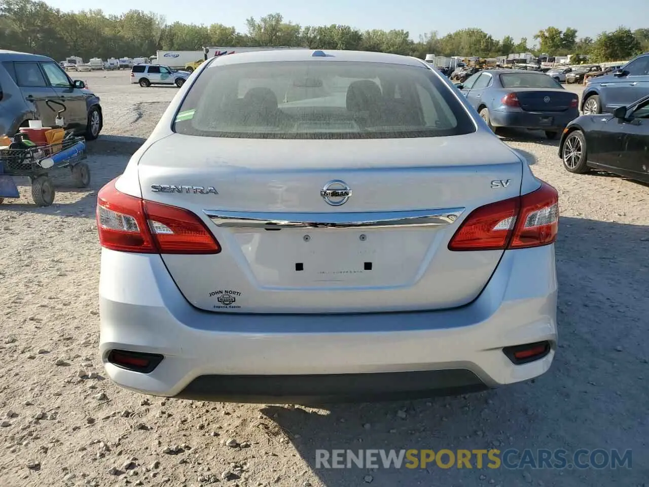6 fotografías del automóvil dañado 3N1AB7AP4KY335826 NISSAN SENTRA 2019