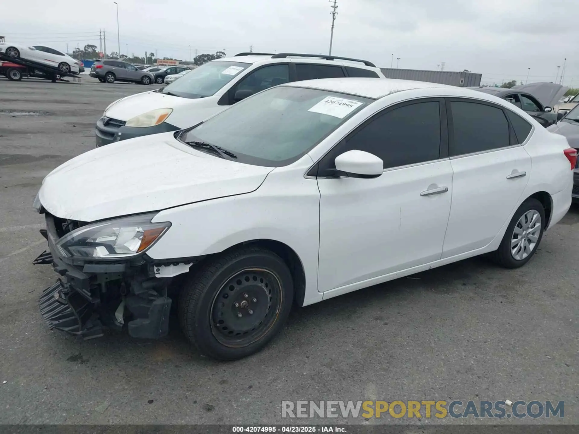 2 fotografías del automóvil dañado 3N1AB7AP4KY345191 NISSAN SENTRA 2019