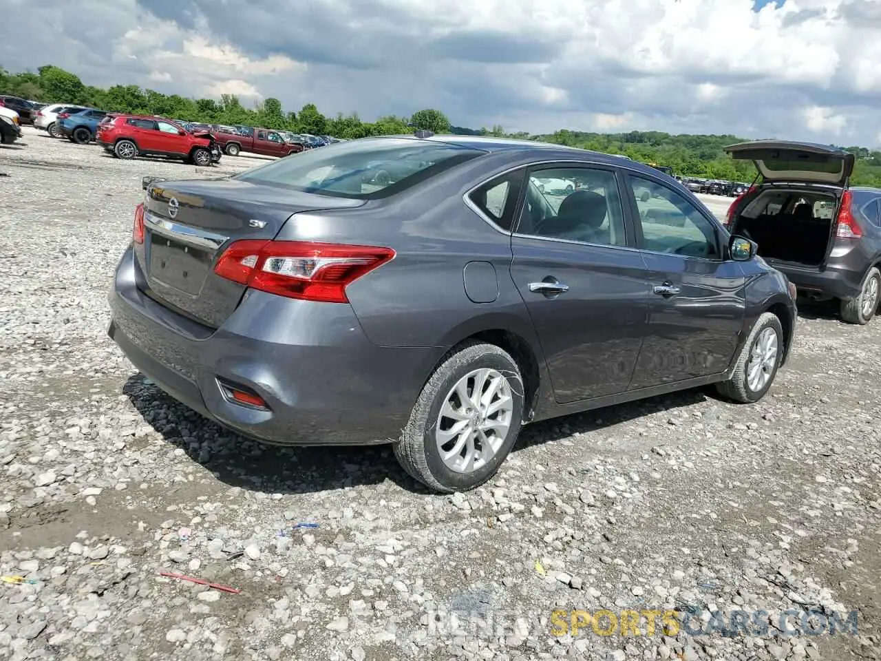 3 fotografías del automóvil dañado 3N1AB7AP4KY358863 NISSAN SENTRA 2019