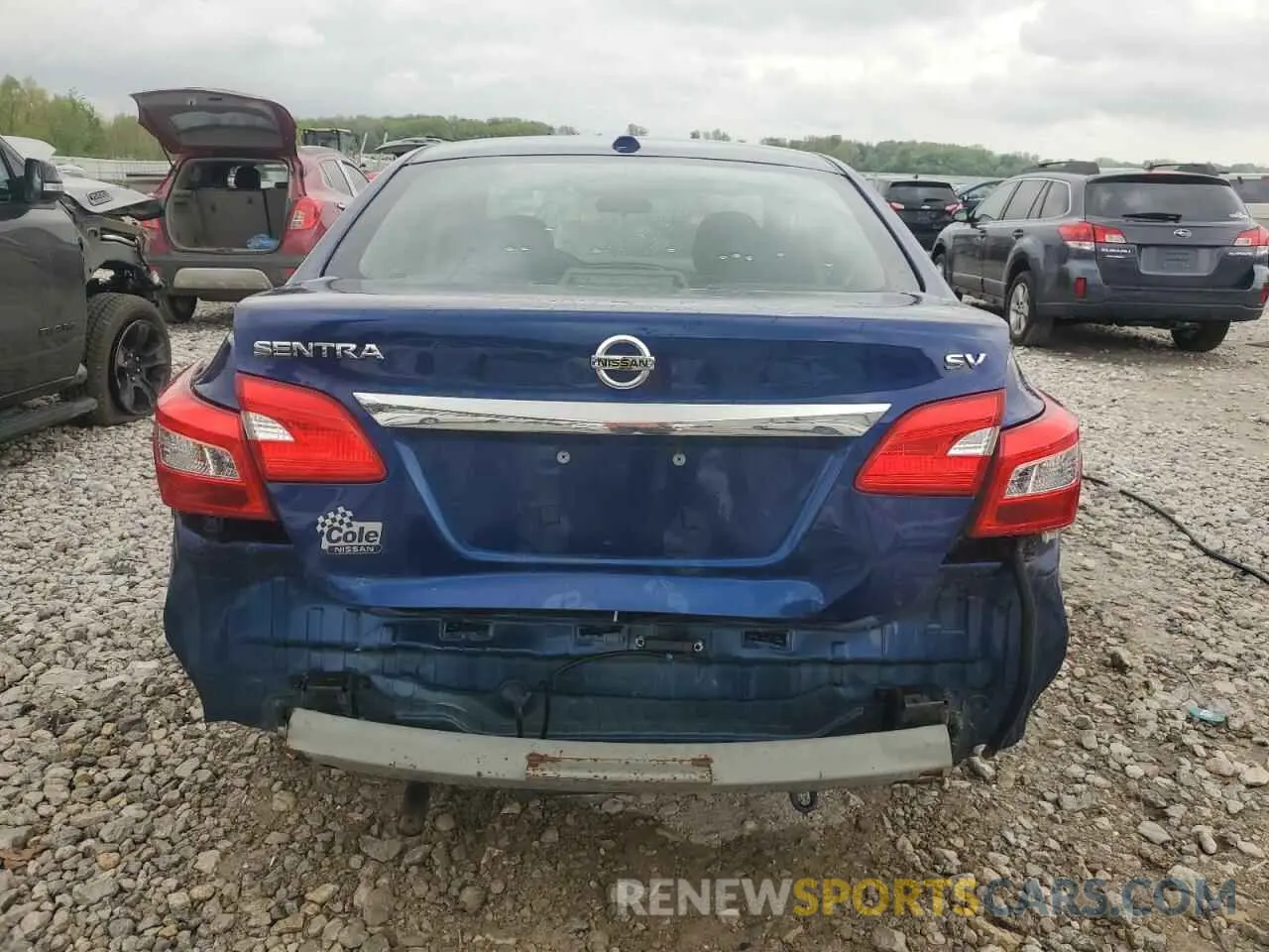 6 fotografías del automóvil dañado 3N1AB7AP4KY382810 NISSAN SENTRA 2019
