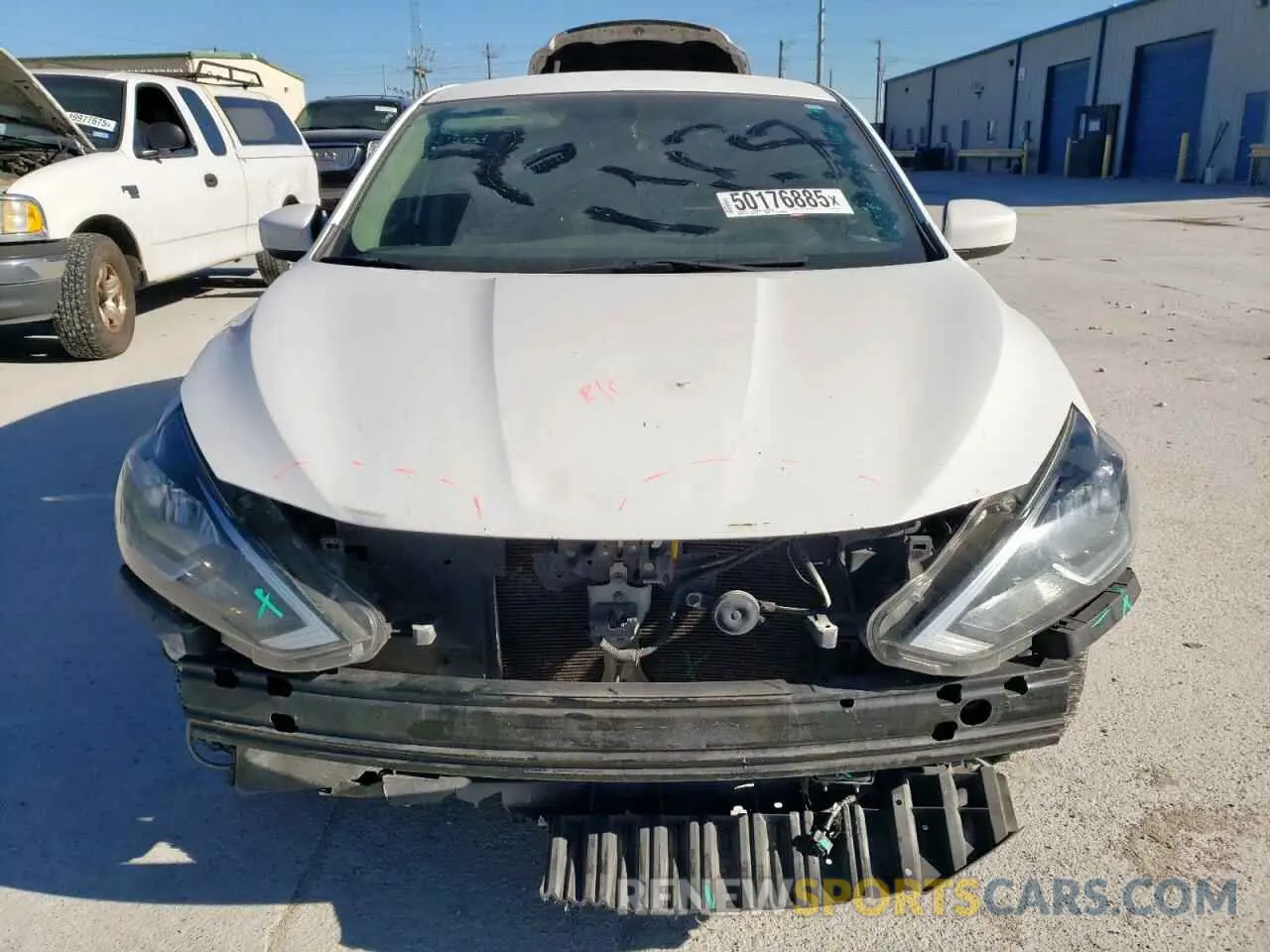 5 fotografías del automóvil dañado 3N1AB7AP4KY394861 NISSAN SENTRA 2019