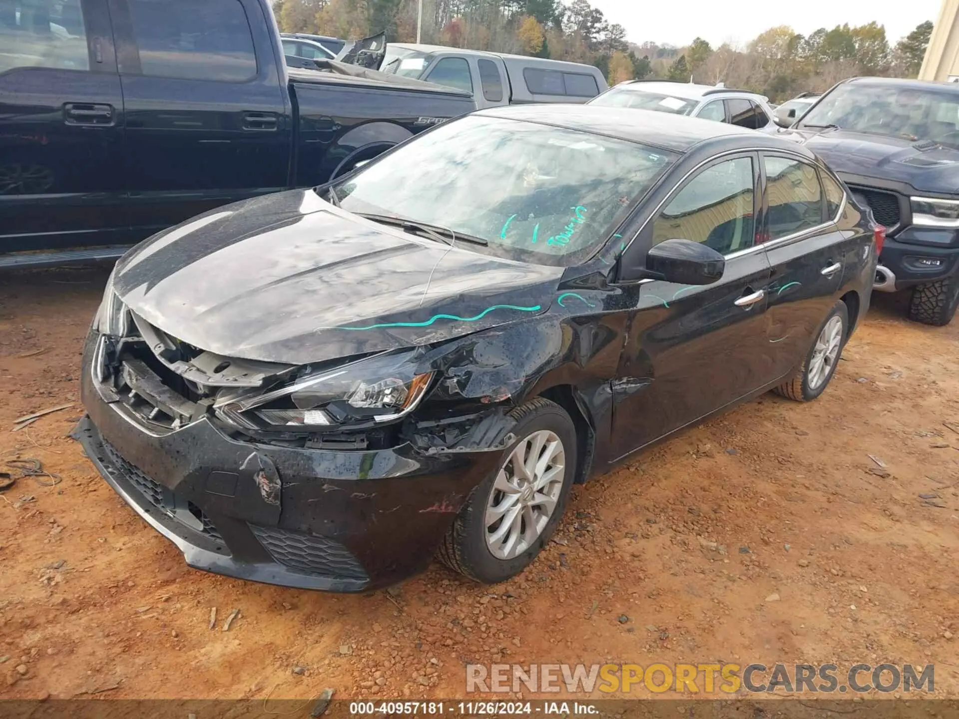 2 fotografías del automóvil dañado 3N1AB7AP4KY397601 NISSAN SENTRA 2019