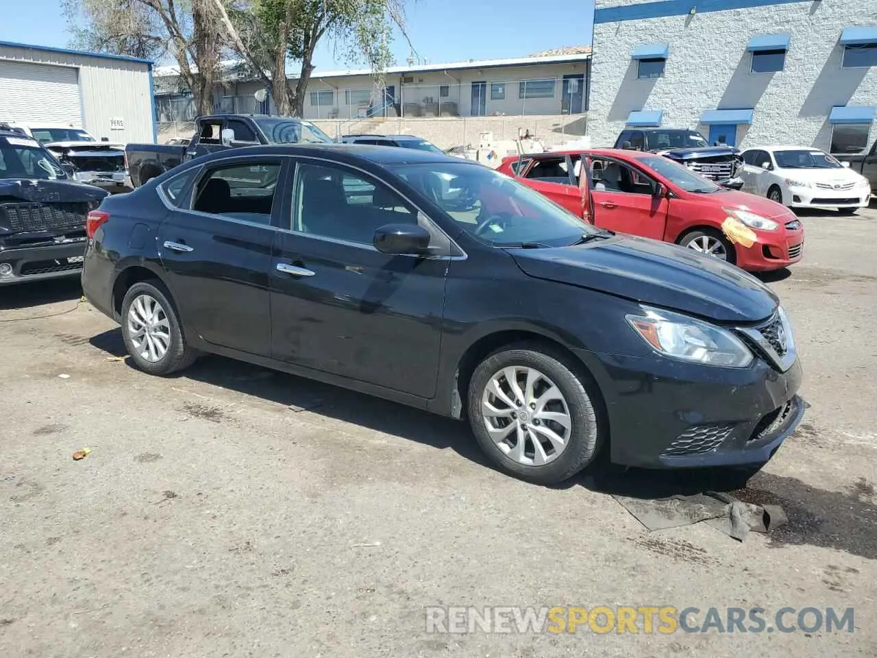 4 fotografías del automóvil dañado 3N1AB7AP4KY399008 NISSAN SENTRA 2019