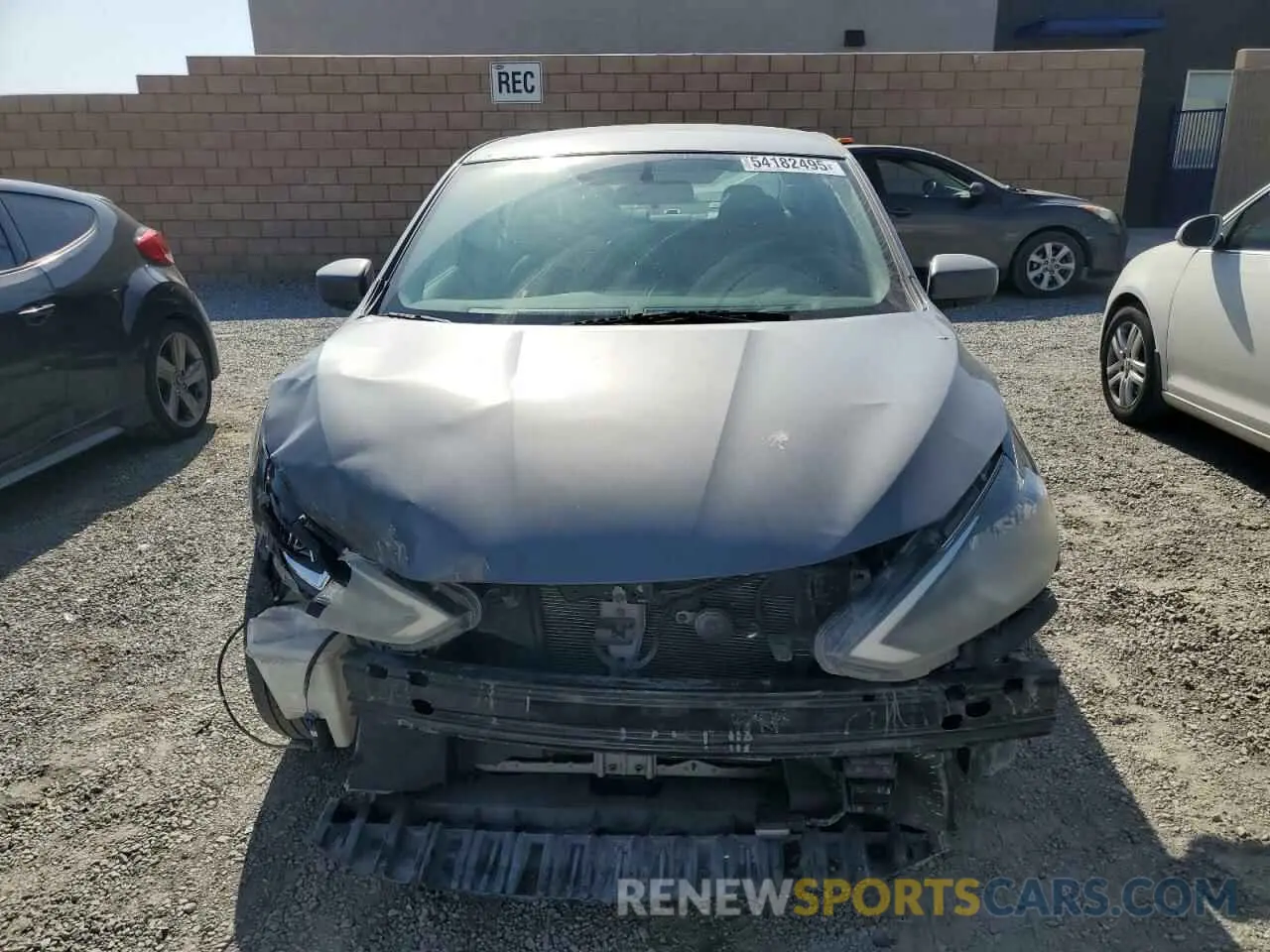 5 fotografías del automóvil dañado 3N1AB7AP4KY402067 NISSAN SENTRA 2019