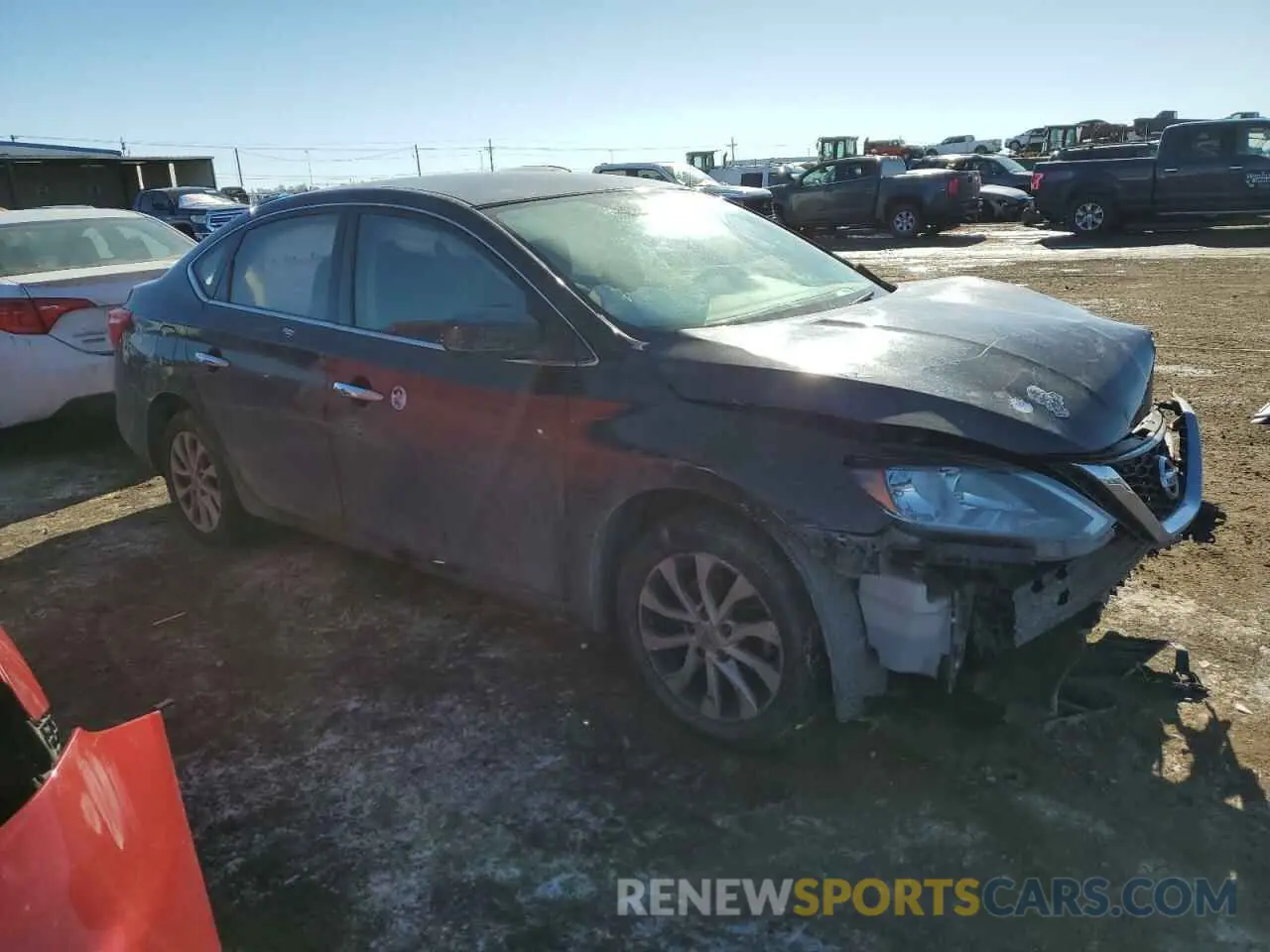 4 fotografías del automóvil dañado 3N1AB7AP4KY416518 NISSAN SENTRA 2019