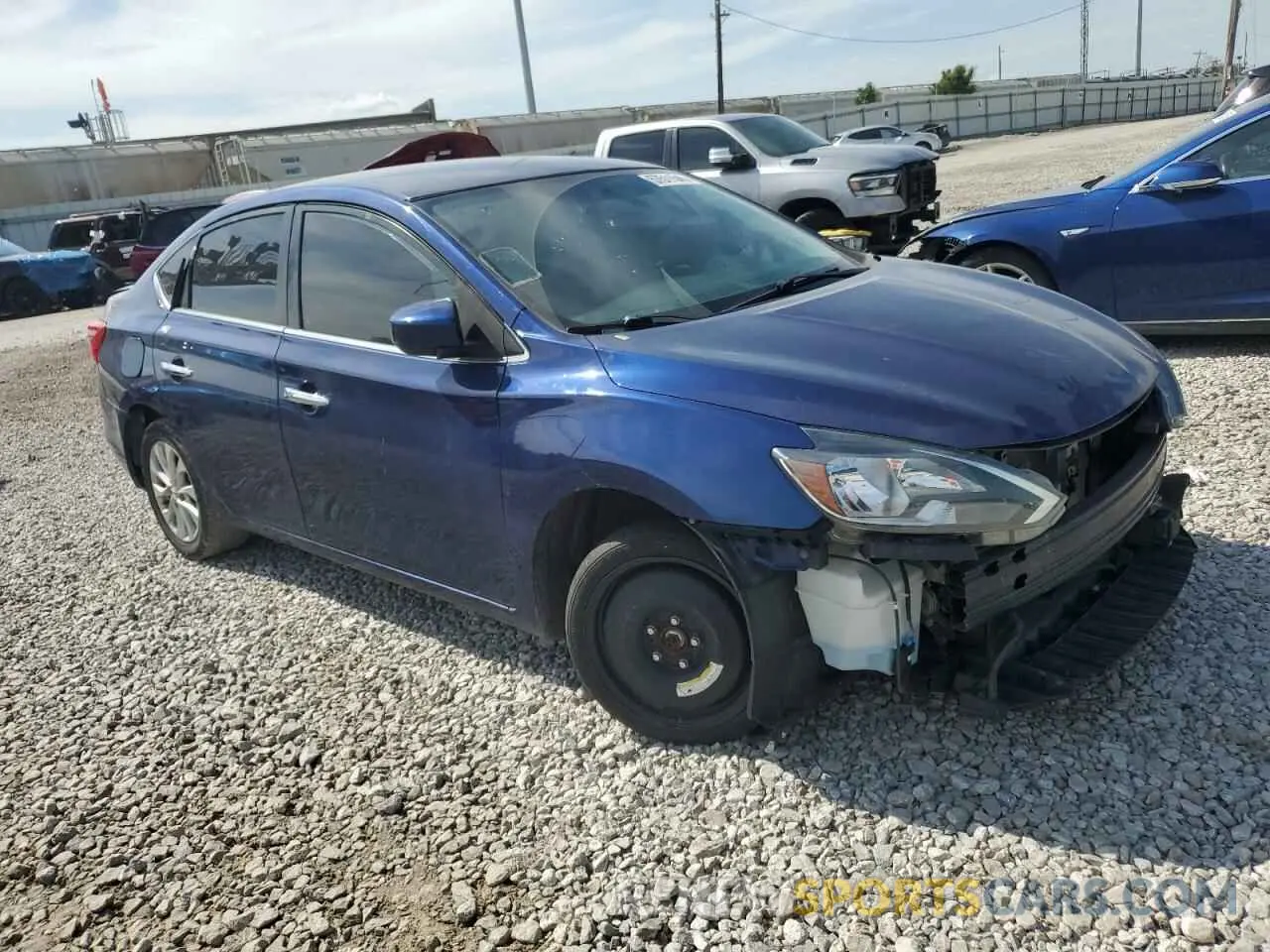 4 fotografías del automóvil dañado 3N1AB7AP4KY435750 NISSAN SENTRA 2019