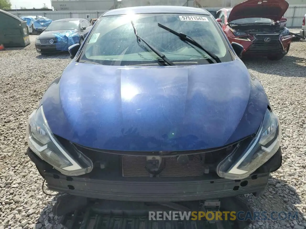 5 fotografías del automóvil dañado 3N1AB7AP4KY435750 NISSAN SENTRA 2019