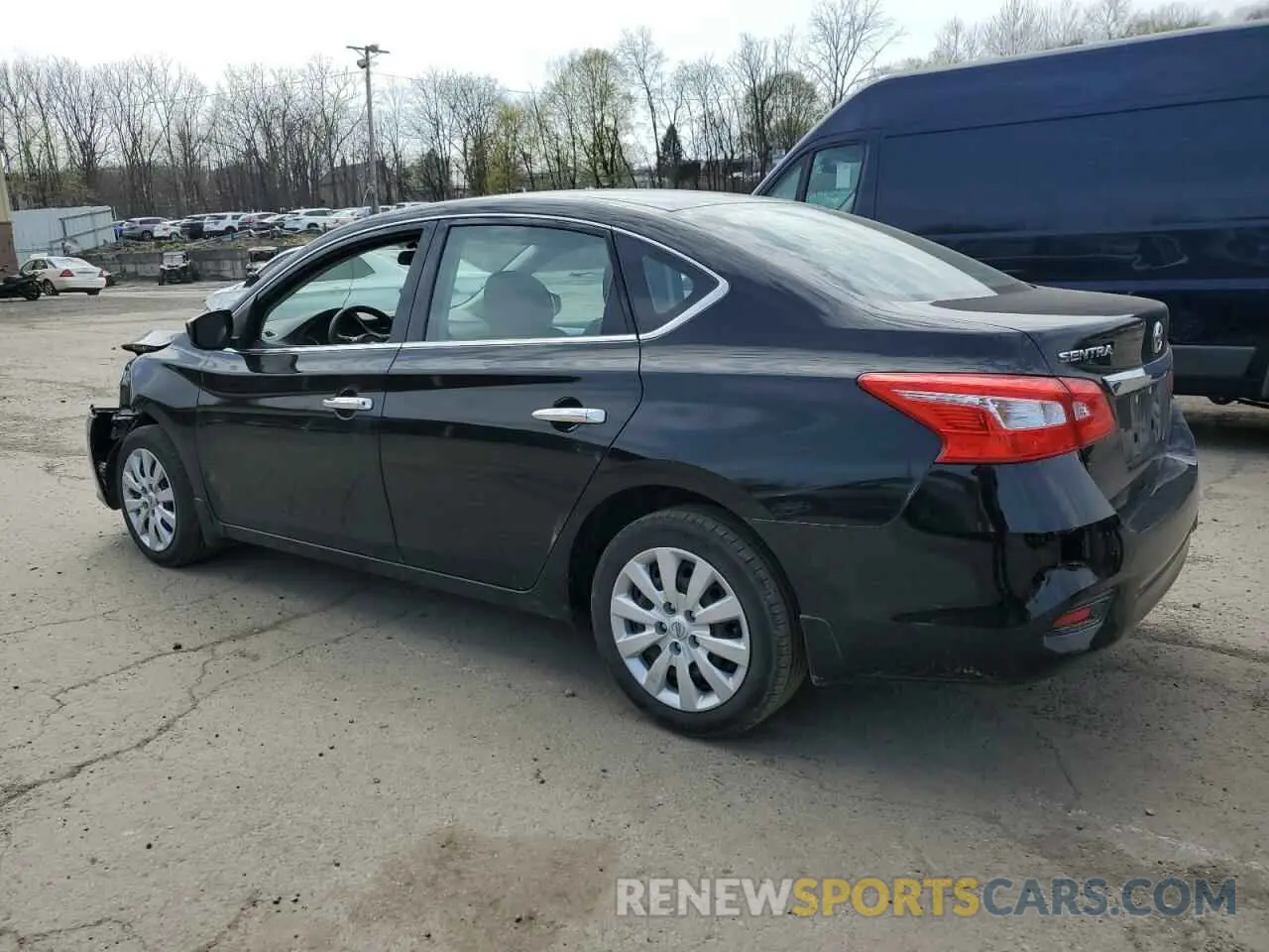 2 fotografías del automóvil dañado 3N1AB7AP4KY436879 NISSAN SENTRA 2019