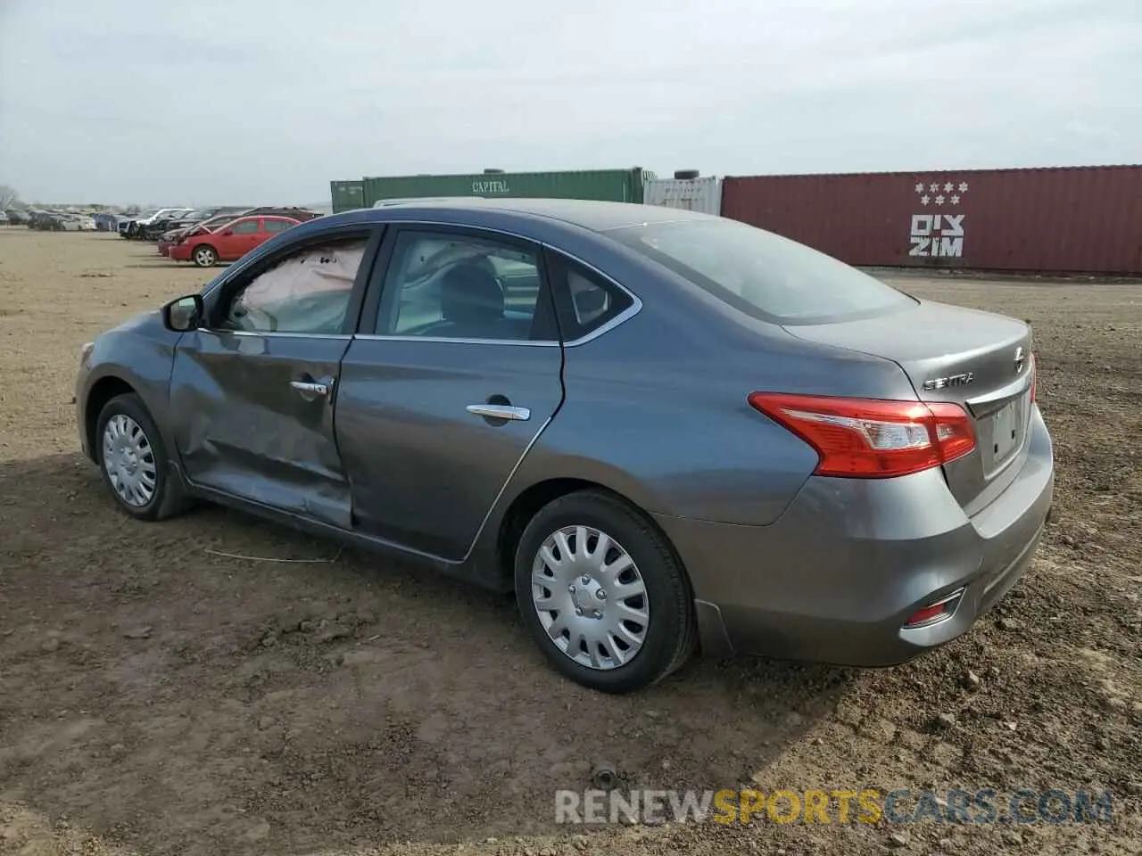 2 fotografías del automóvil dañado 3N1AB7AP4KY454881 NISSAN SENTRA 2019