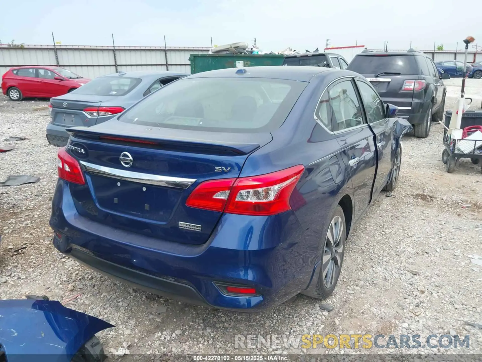 4 fotografías del automóvil dañado 3N1AB7AP4KY457456 NISSAN SENTRA 2019