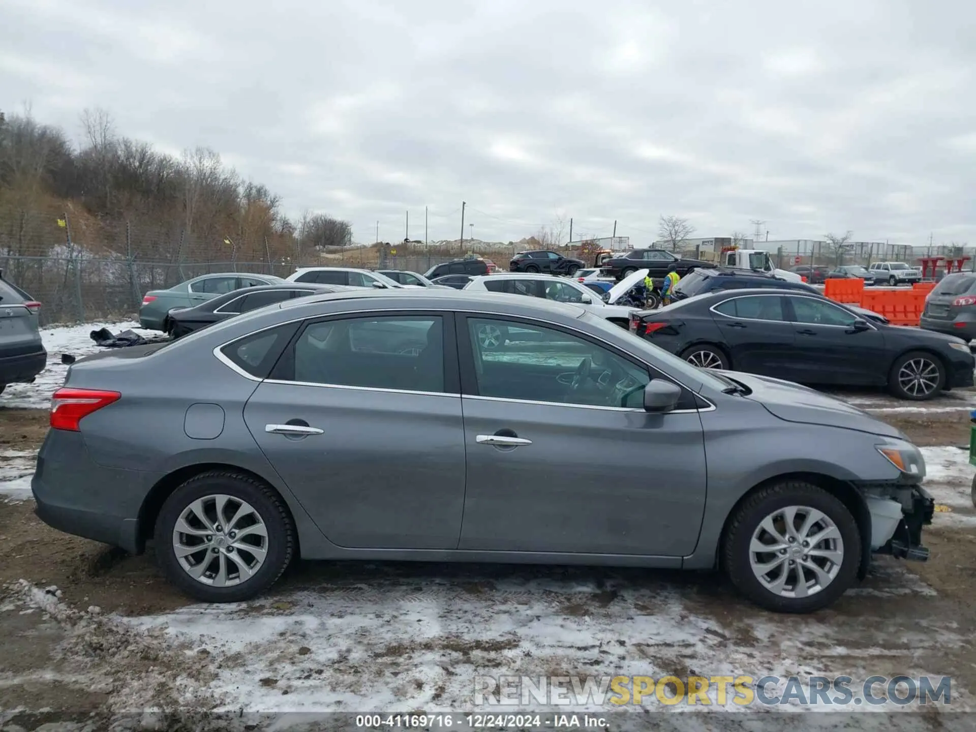 13 fotografías del automóvil dañado 3N1AB7AP5KL606132 NISSAN SENTRA 2019