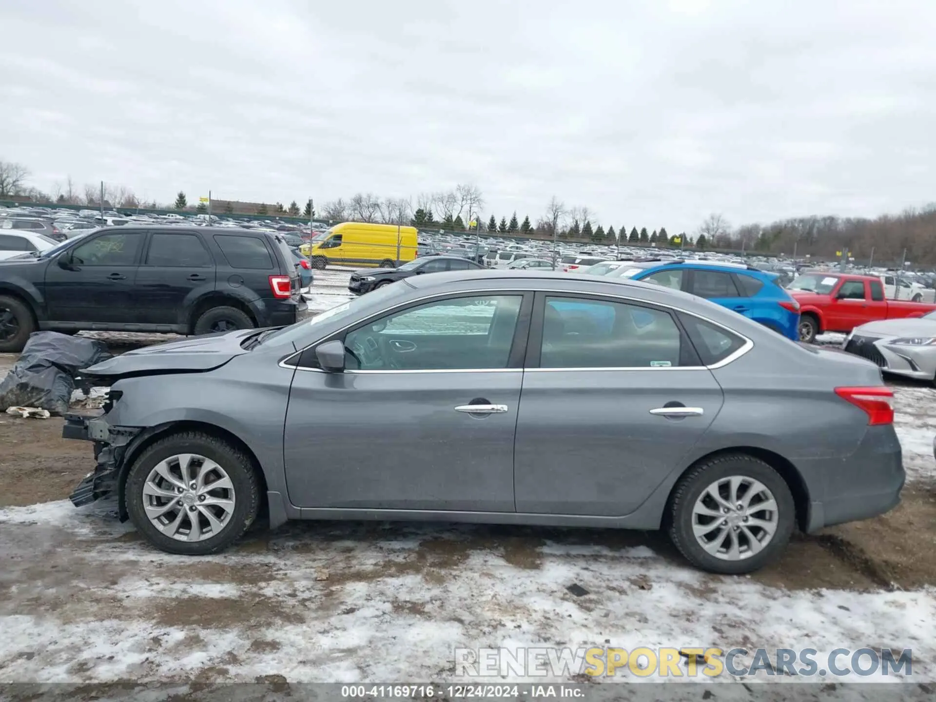 14 fotografías del automóvil dañado 3N1AB7AP5KL606132 NISSAN SENTRA 2019