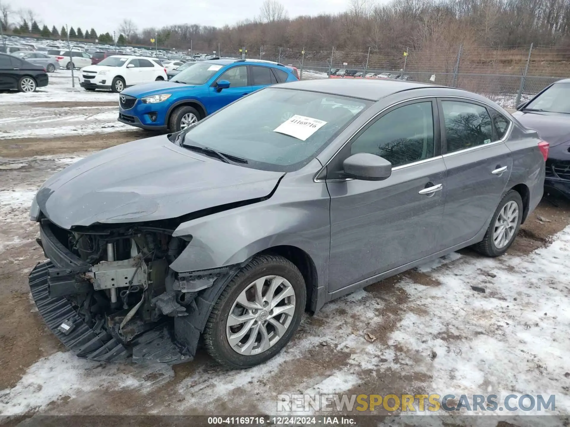 2 fotografías del automóvil dañado 3N1AB7AP5KL606132 NISSAN SENTRA 2019