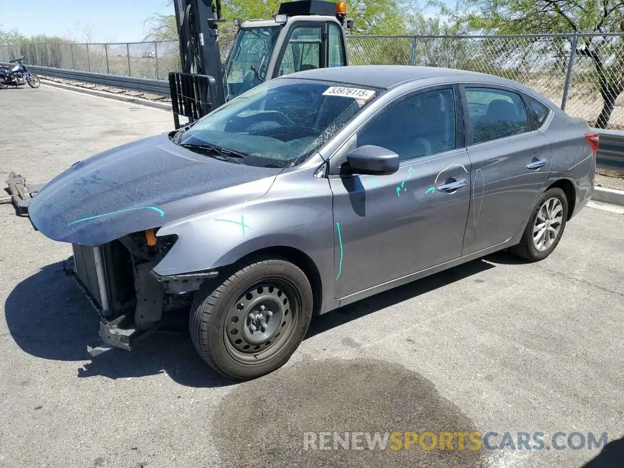1 fotografías del automóvil dañado 3N1AB7AP5KL622847 NISSAN SENTRA 2019