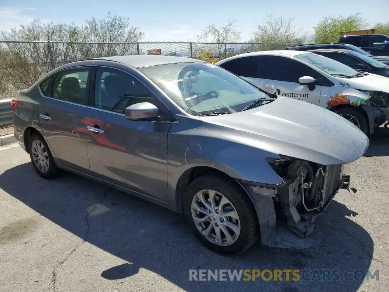 4 fotografías del automóvil dañado 3N1AB7AP5KL622847 NISSAN SENTRA 2019
